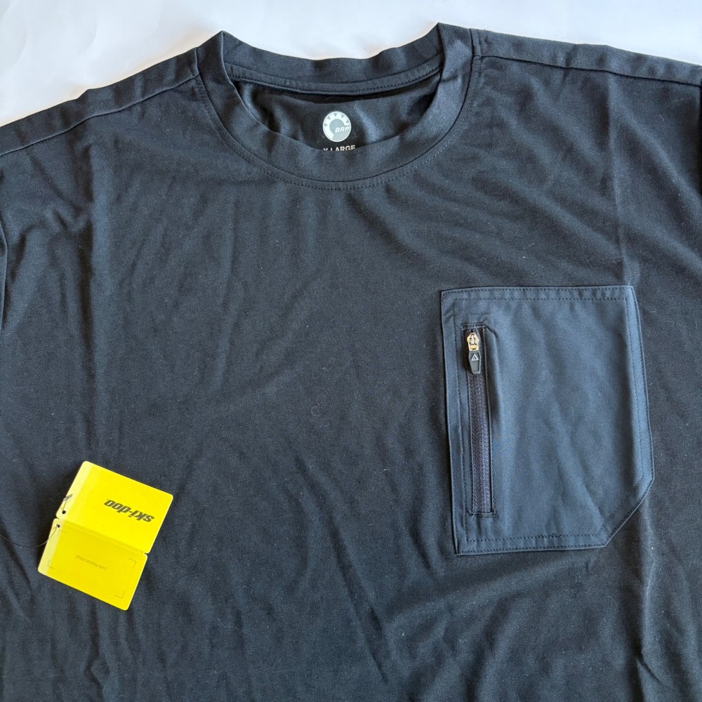 Ski-Doo Men's XL Black BC Series Pocket Tee‎ Wool Blend Deep Snow Series NEW
